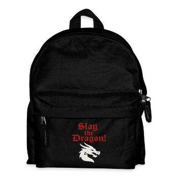 Dragon Warrior - Kinder Rucksack - Schwarz - Vorne