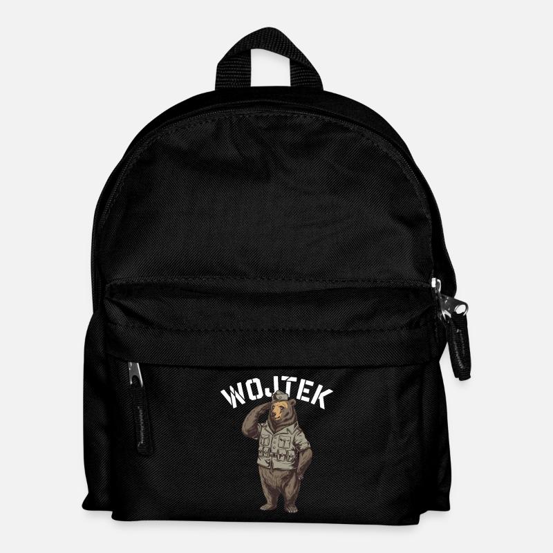Wojtek Entdecker Bär - Kinder Rucksack - Schwarz