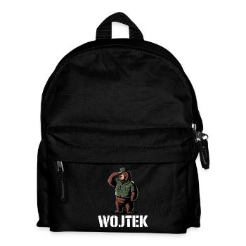 Wojtek Bear Military Look - Kids' Backpack - black - Front