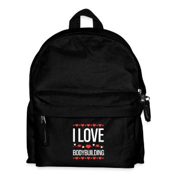 Ich liebe Bodybuilding - Kinder Rucksack - Schwarz - Vorne