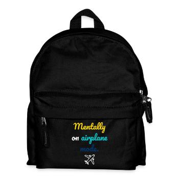 Mentaler Flugmodus - Kinder Rucksack - Schwarz - Vorne
