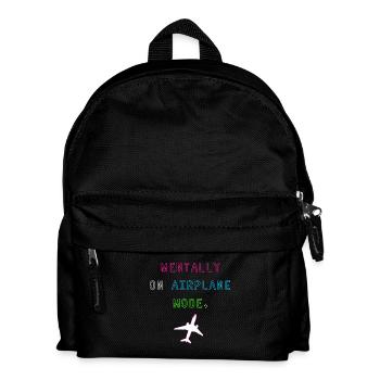 Mentalement en mode avion - Sac à dos Enfant - noir - Devant