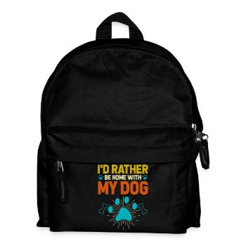 Chiens Chien Amoureux Chien Propriétaire Cadeau - Sac à dos Enfant - noir - Devant