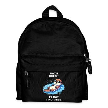 Quête principale : Dérive et ambiance | Frisson de la loutre - Sac à dos Enfant - noir - Devant
