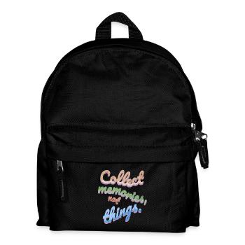 Collect Memories Not Things - Kids' Backpack - black - Front