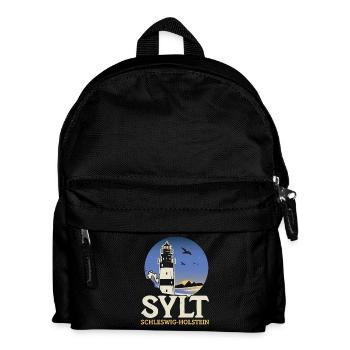 North Sea Holiday SYLT SCHLESWIG HOLSTEIN Fun - Kids' Backpack - black - Front