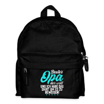 Meilleur grand-père du monde Grands-parents Papi - Sac à dos Enfant - noir - Devant
