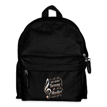 Métier de personnalisateur - mon camouflage en tant que musicien - Sac à dos Enfant - noir - Devant