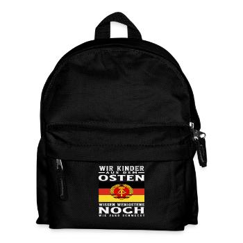 We Children from the East Ossi Saying GDR Proud - Kids' Backpack - black - Front