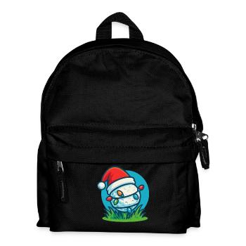 Lustiger Golfball Weihnachtsmann Weihnachtsfeiertag - Kinder Rucksack - Schwarz - Vorne