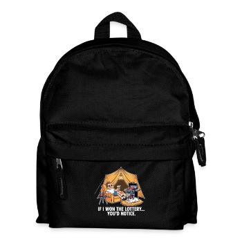 Funny If I Won The Lottery You'd Notice Yacht boat - Kids' Backpack - black - Front