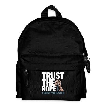 Rock Climbing Mountain Climb Carabiner Bouldering - Kids' Backpack - black - Front