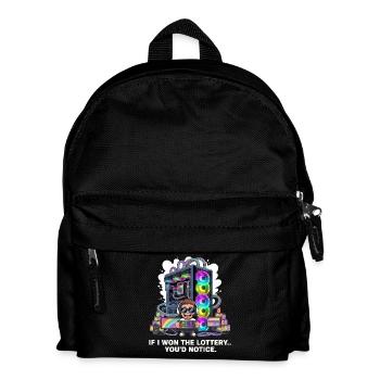Funny If I Won The Lottery You'd Notice Yacht boat - Kids' Backpack - black - Front