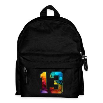 NR. 13 NUMMER 13 COLLEGE 13. GEBURTSTAG - Kinder Rucksack - Schwarz - Vorne