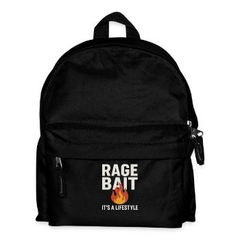 Wut-Fledermaus-Feurige Lebensweise, lustige Redewendung - Kinder Rucksack - Schwarz - Vorne