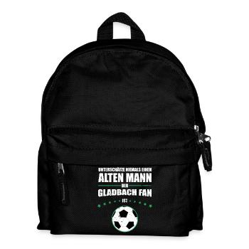 Mönchengladbach Geschenk Hooligan Ultras Retro - Kinder Rucksack - Schwarz - Vorne