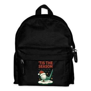 Es ist die Jahreszeit Lustige Golfurlaubsstimmung - Kinder Rucksack - Schwarz - Vorne