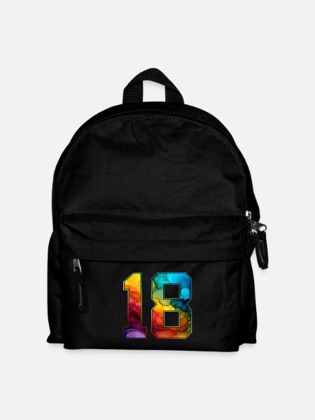 NO. 18 NUMBER 18 COLLEGE 18TH BIRTHDAY - Kids' Backpack - black