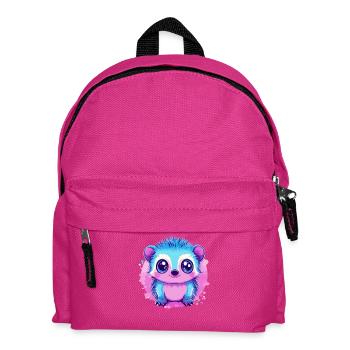 Colorful cuddly monster - Kids' Backpack - fuchsia - Front
