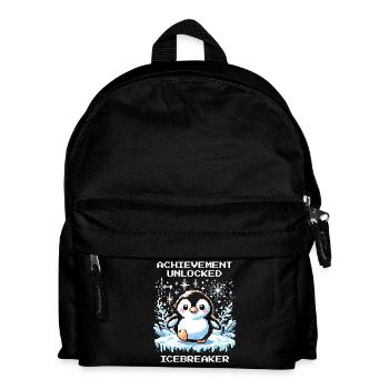 Réalisation du brise-glace | Penguin Gamer Humour - Sac à dos Enfant - noir - Devant