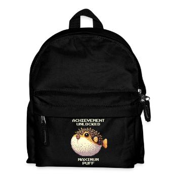 Achievement: Maximum Fluff | Puffer Fish RPG - Kids' Backpack - black - Front