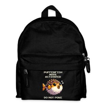 Pufferfish mode active: do not prick | Gaming - Kids' Backpack - black - Front
