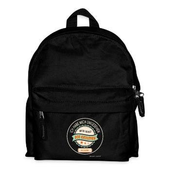 Wir sind die Geilsten – Retro Team Design - Kinder Rucksack - Schwarz - Vorne