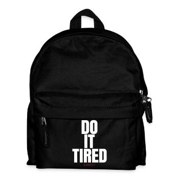 Do It Tired - Kids' Backpack - black - Front