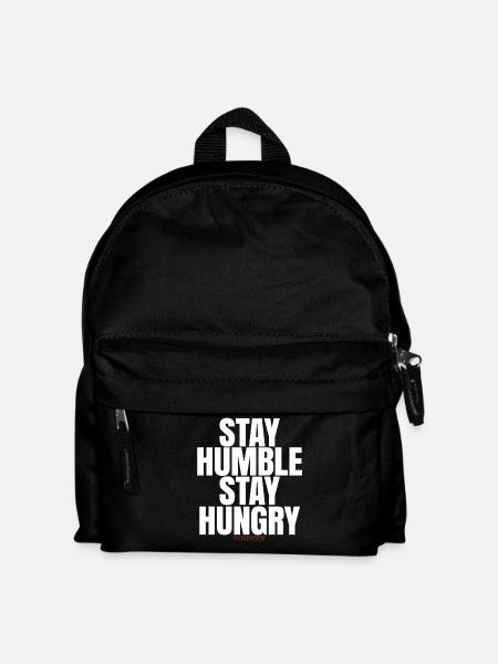 Stay Humble Stay Hungry - Kids' Backpack - black
