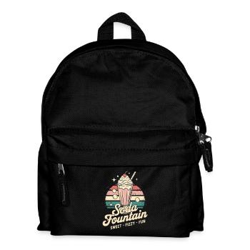 Vintage Soda Werbung - Kinder Rucksack - Schwarz - Vorne