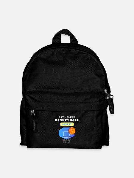 Eat, Sleep, Basketball, Repeat design - Kids' Backpack - black