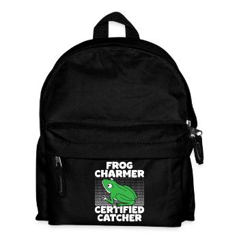 Frog Catcher Charmer Cretified Frog - Kinder Rucksack - Schwarz - Vorne