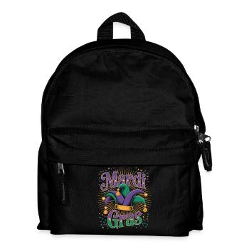 Carnival Mardi Gras Confetti - Kids' Backpack - black - Front
