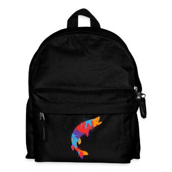 Colorful Pike Fishing Pike Fishing Angler - Kids' Backpack - black - Front