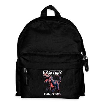Faster Than You Think Dinosaur Velociraptor - Kids' Backpack - black - Front