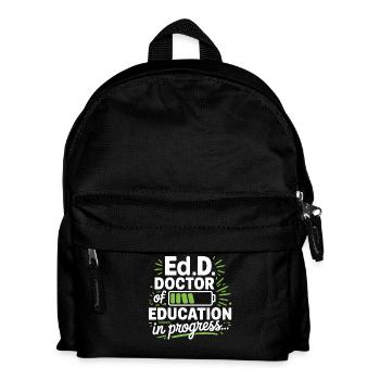 Doctorate of Education in progress - Kids' Backpack - black - Front