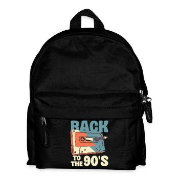 90s Birthday 90s Cassette Costume - Kids' Backpack - black - Front