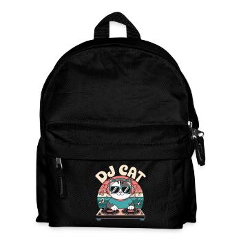 Drôle de chat DJ - Sac à dos Enfant - noir - Devant