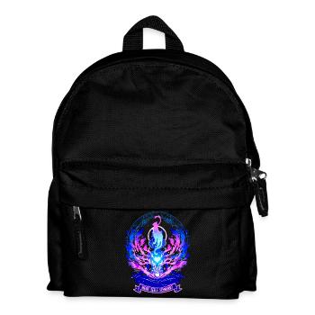My Soul Purrs - Yoga Cat Aura Statement - Kids' Backpack - black - Front