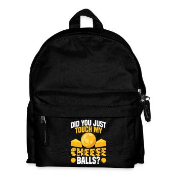 Costume de boule de fromage Foodie Snacks pour femmes - Sac à dos Enfant - noir - Devant