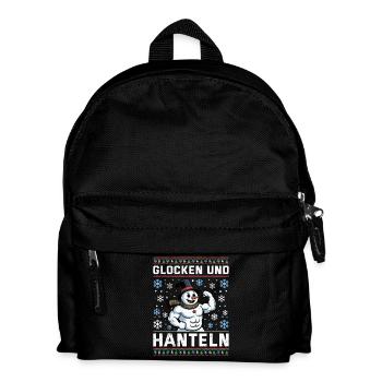 Noël CLOCHES ET HALTÈRES Fun - Sac à dos Enfant - noir - Devant