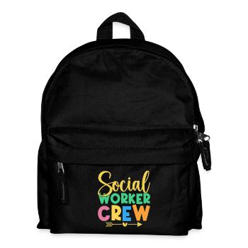 Social Worker Quota Crew Social Work - Kids' Backpack - black - Front