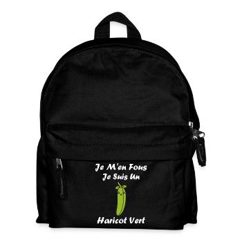 French bean - Kids' Backpack - black - Front