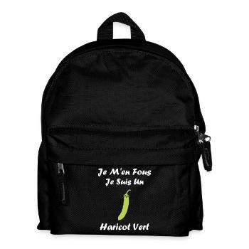 French bean - Kids' Backpack - black - Front