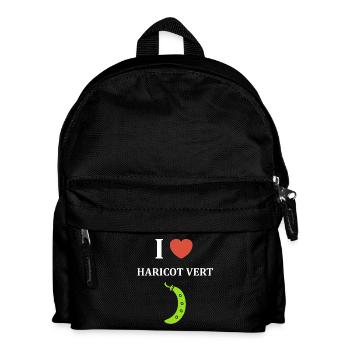 French bean - Kids' Backpack - black - Front