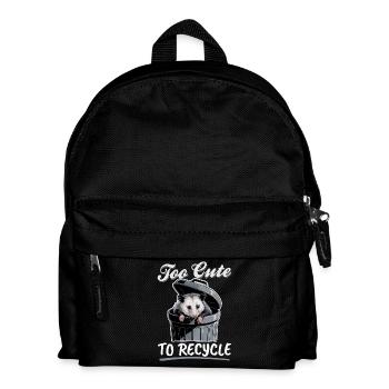 Funny Opossum - Kinder Rucksack - Schwarz - Vorne