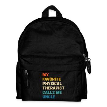 Mon physiothérapeute préféré m’appelle mon oncle - Sac à dos Enfant - noir - Devant