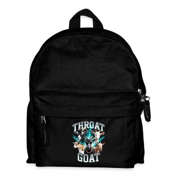 Throat Goat Meme Y2K Bootleg Unwearable - Kids' Backpack - black - Front