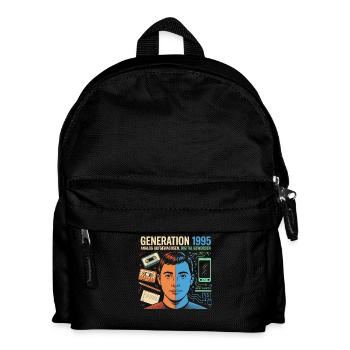 Generation 1995: Analog trifft Digital - Kinder Rucksack - Schwarz - Vorne