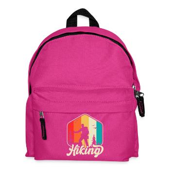 Hiking Retro - Kinder Rucksack - Fuchsia - Vorne
